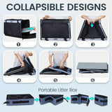 Transportín Extra Grande para Gato Petskd, 5 Ventanas, 55LBS