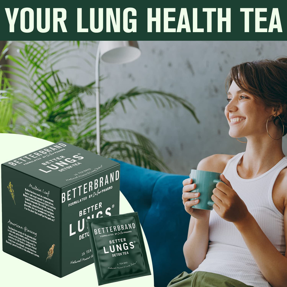 Té de desintoxicación 15 bolsas de té de hierbas