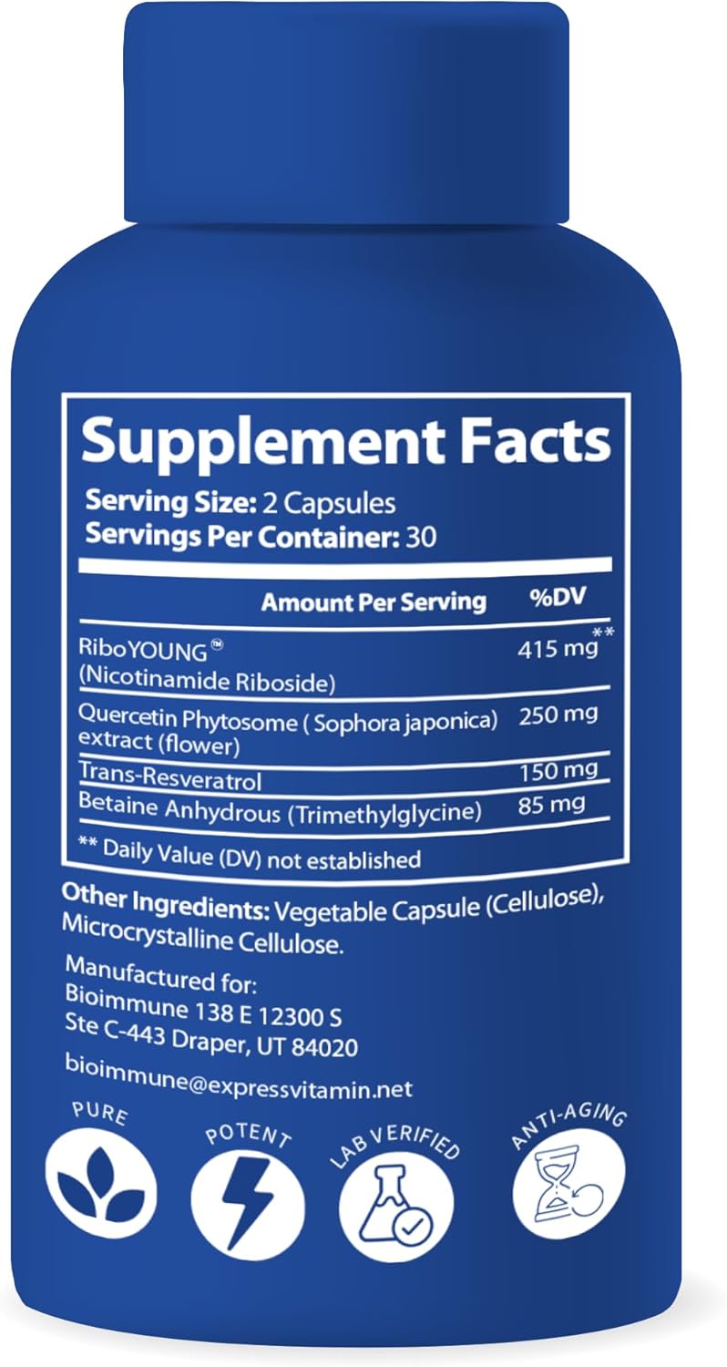Suplemento NAD+ RiboYOUNG™: Antienvejecimiento y NRF2
