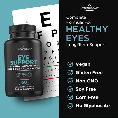Suplemento Apoyo ocular vitamina ocular luteína con ginkgo