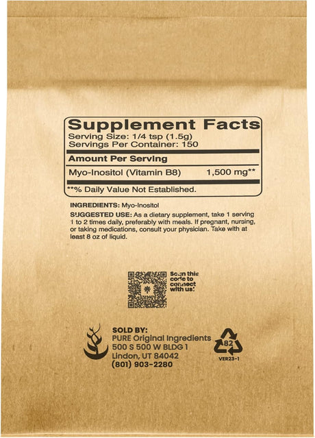 Inositol Puro Ingredientes Originales Sin Rellenos 8oz Lab