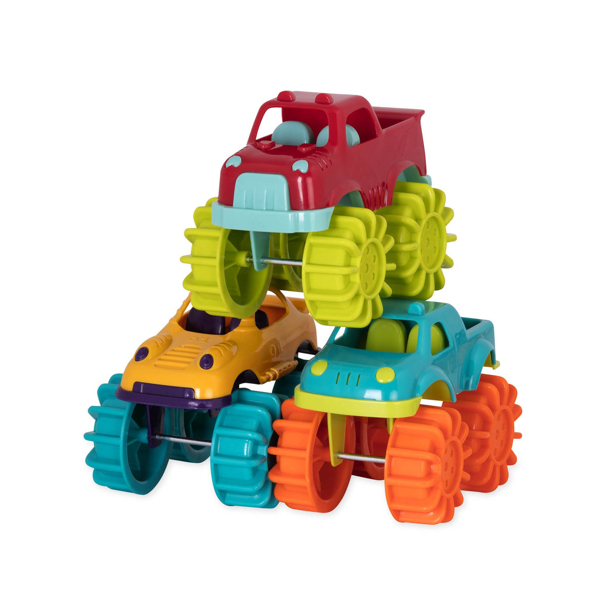 Juego de 6 mini camiones para niños pequeños