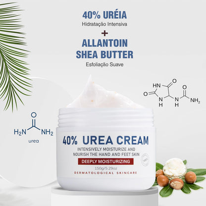 Crema de urea al 40% para pies y manos secos y agrietados