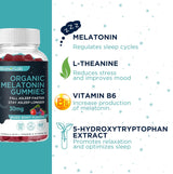 Gomitas orgánicas con L-teanina  de 30 mg  para adultos