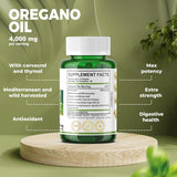 MB One Aceite de Orégano 4000mg - Extracto 65:1, Carvacrol, 100 cápsulas