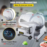 Cortadora de carne VEVOR 10 240W, acero, semi-automática 10IN-240W