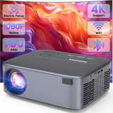 Proyector NISOO 1080P, WiFi, Bluetooth, 700 ANSI, portátil