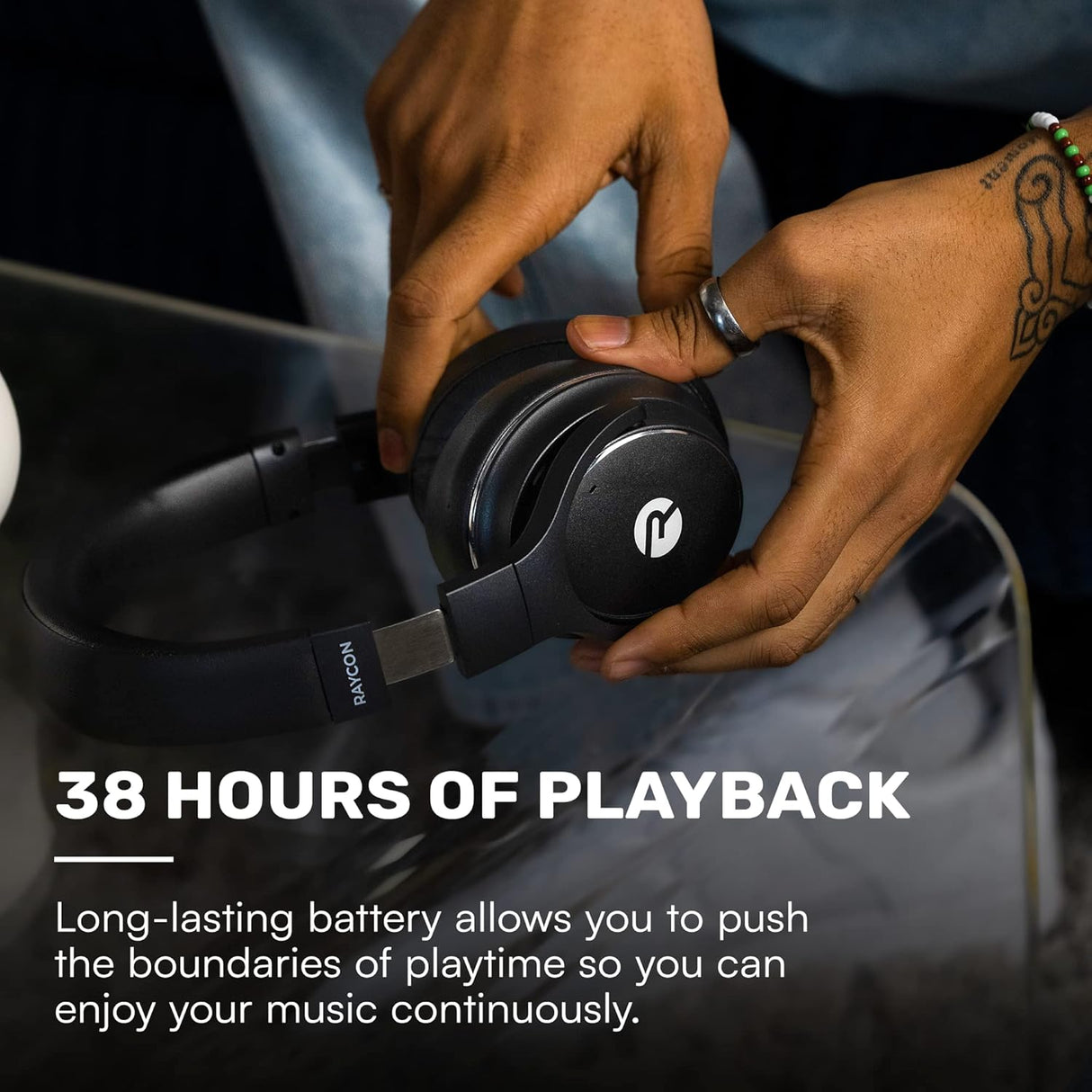 Auriculares inalámbricos over-ear con cancelación de ruido, IPX4