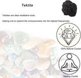 Cristales de Tektita Crudos, Piedras Naturales para Curación