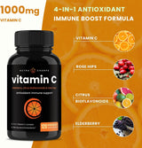 Suplemento NutraChamps Vitamina C de 1000 mg con saúco 2pack