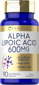 Ácido Alfa Lipoico con Biotina | No GMO Sin Gluten