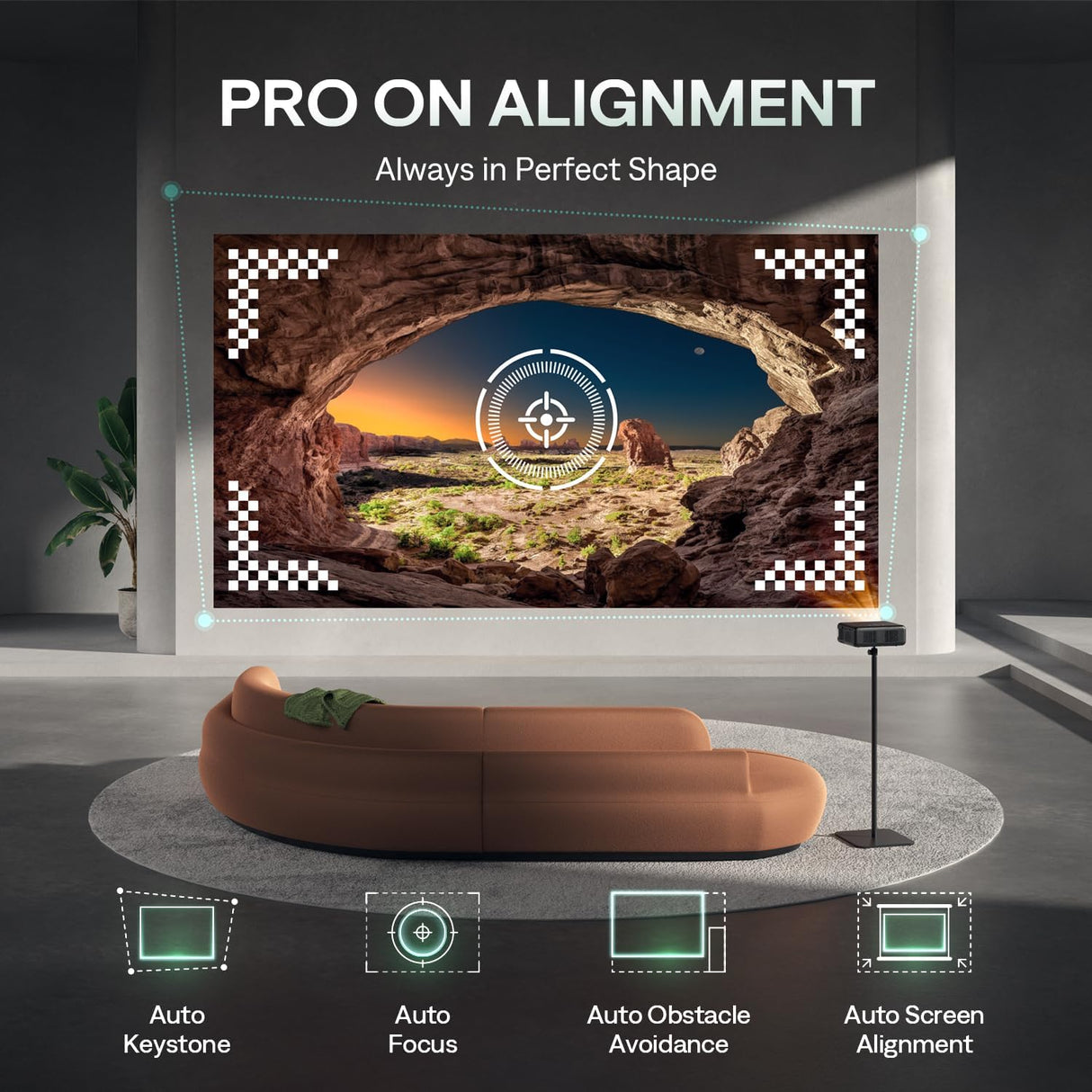 Proyector EAZZE D1 Pro 1080P, WiFi, Bluetooth, Dolby Audio