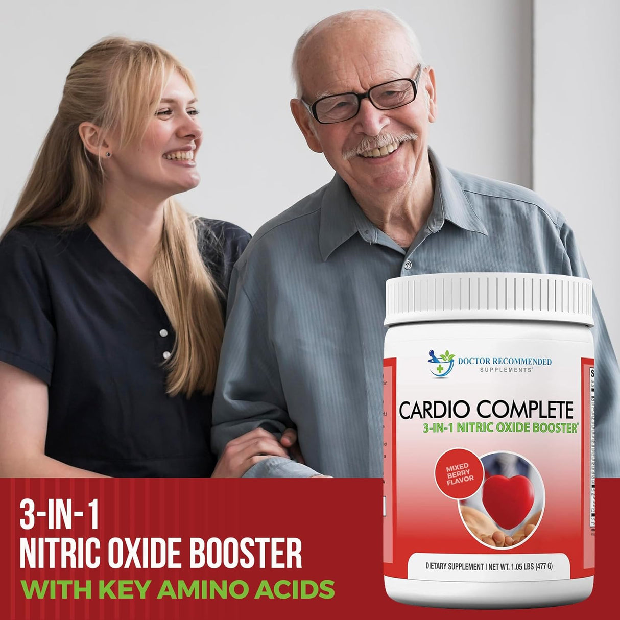 Cardio Complete Suplemento de Apoyo Cardíaco 3-en-1