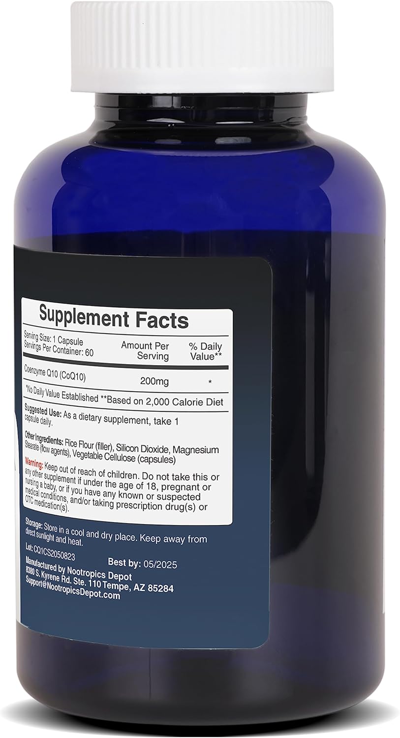 Coenzima Q10 Capsulas Nootropics Depot 200mg 60u