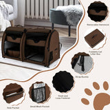 Transportín para gatos PETSITE, 40 pulgadas, doble compartimento