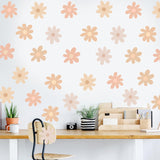 Vinilo Decorativo BBTO Flor de Margarita para Paredes, Simple