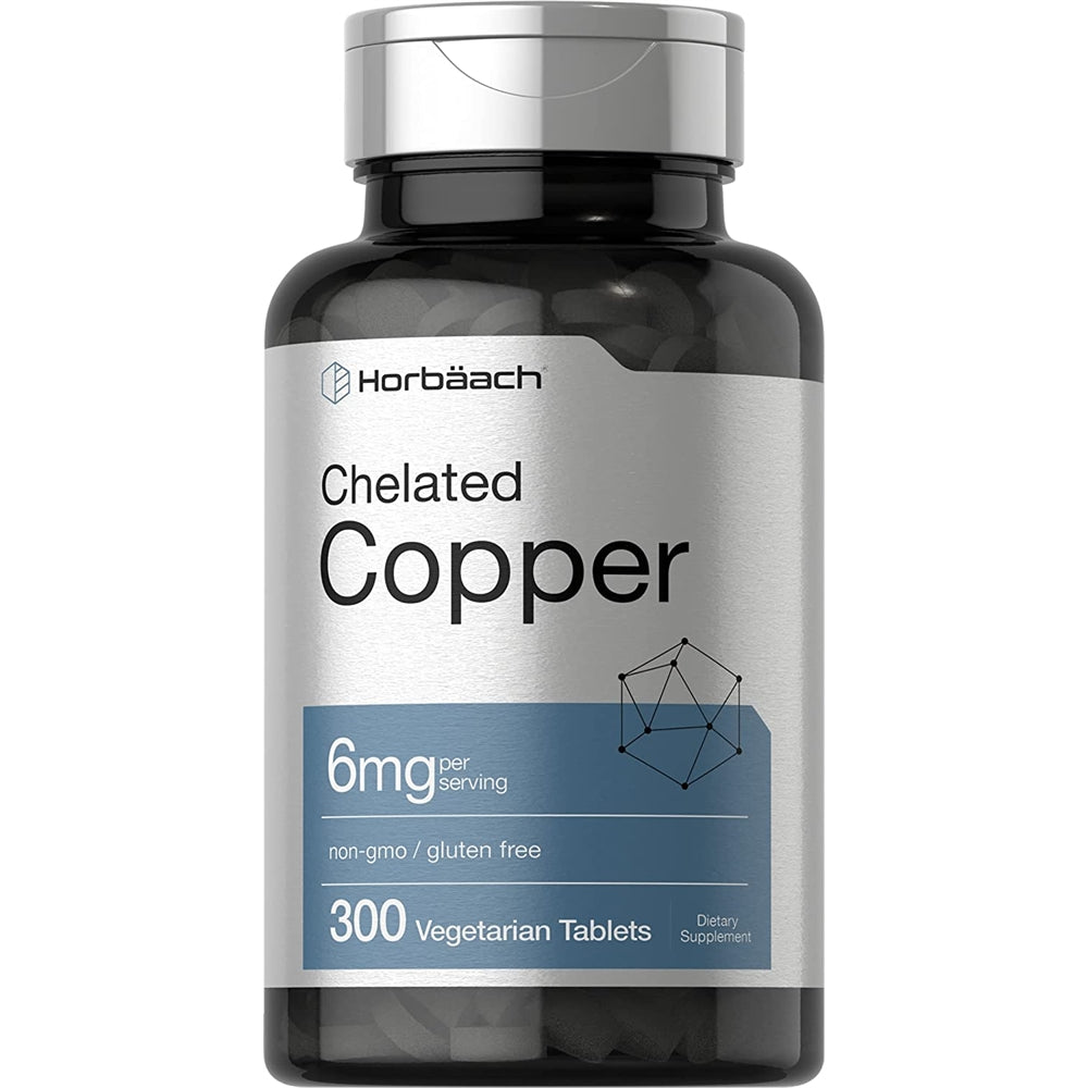 Suplementos Alimenticios de cobre quelado 300 tabletas