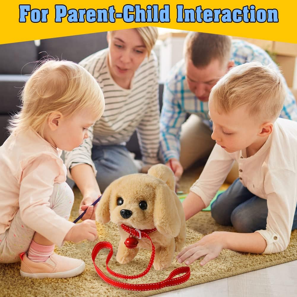 Perrito de Peluche Interactivo - Camina, Ladra, Agita la Cola
