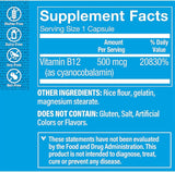 The Vitamin Shoppe Vitamina B12 500mcg Apoya de energía 100u