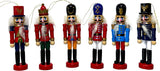 Adornos de Navidad Nutcracker BlueSpace, set de 5 para árbol