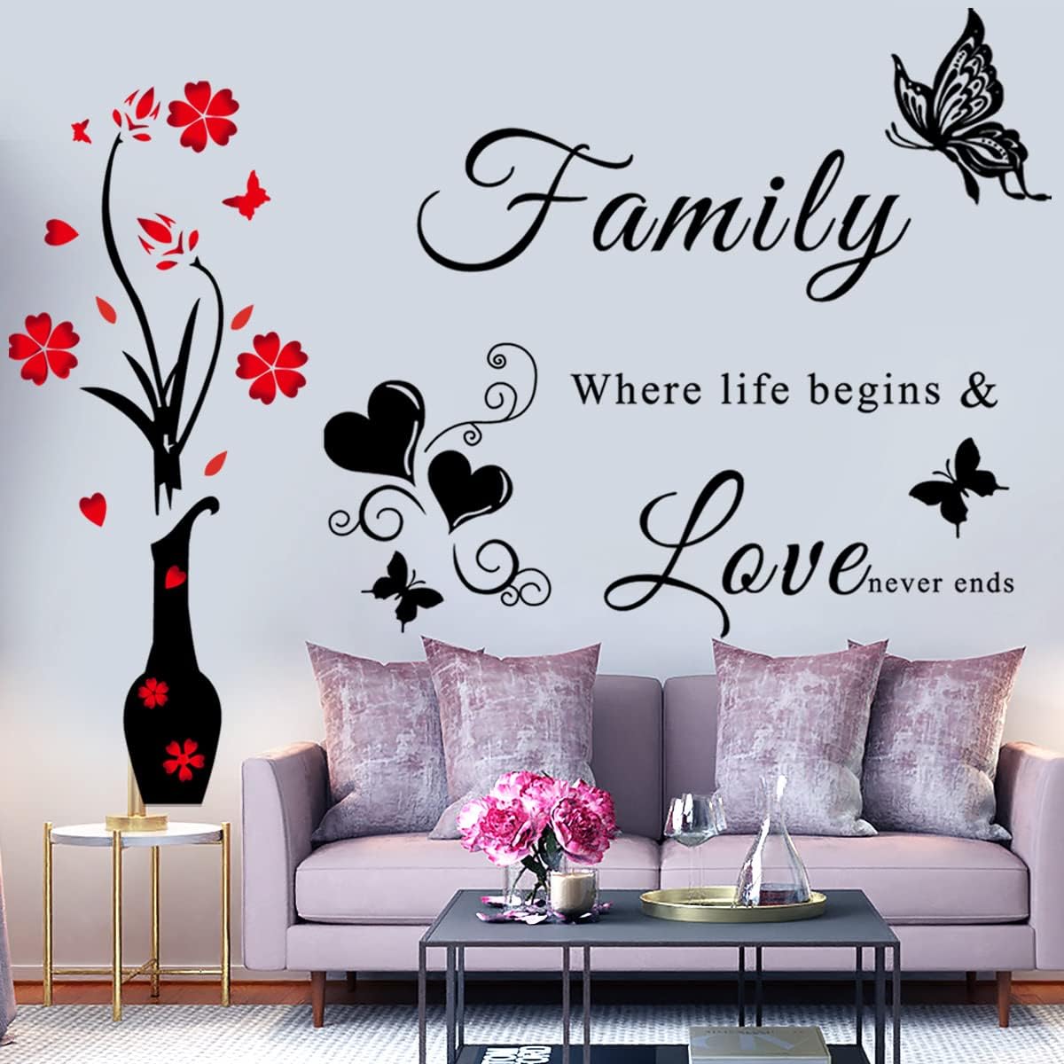 Vinilos Decorativos Familia - Adhesivos Removibles para Pared