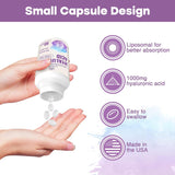 Cápsulas de ácido hialurónico liposomal suplementos de ácido