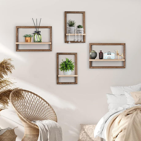 Estantes Flotantes idee-home, Set de 4, Decoración Pared