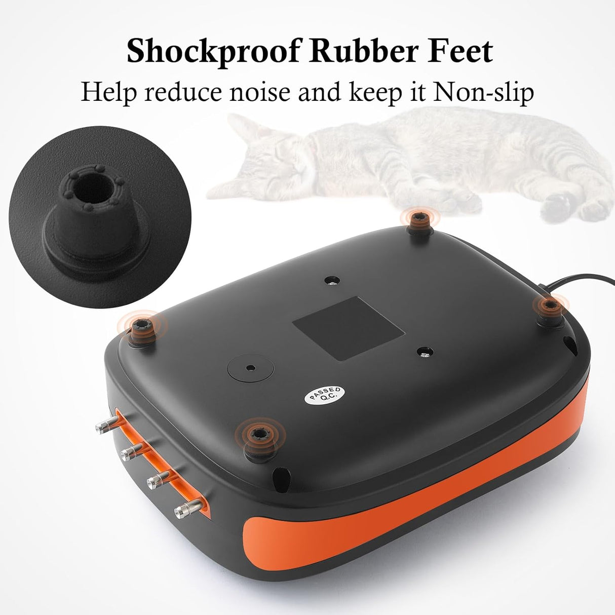 Bomba de aire FEDOUR 4W/5W/8W, ultra silenciosa, 4 salidas