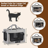 Transportadora Grande para 2 Gatos, Marca XYZ, 24x16x16