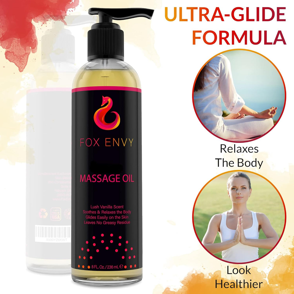 Aceite de masaje corporal para terapia de masaje Fox Envy