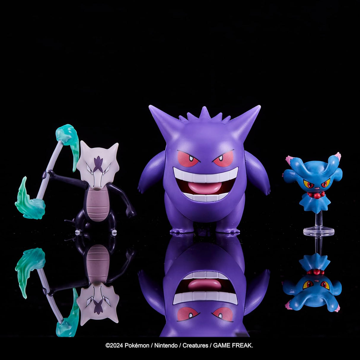 Figuras de Batalla Pokémon 3-Pack: Misdreavus, Marowak, Gengar