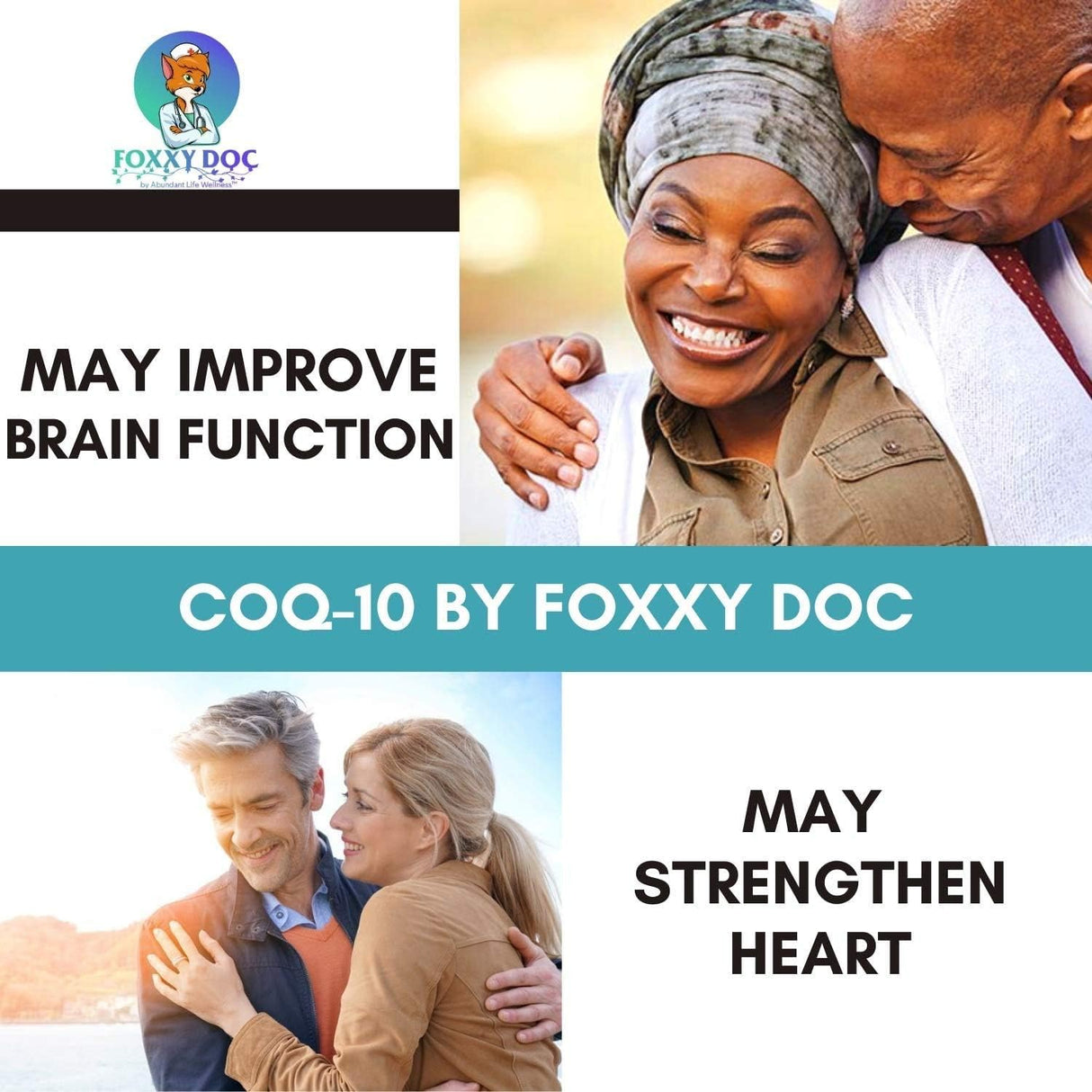 CoQ10 Suplemento Foxxy Doc 400mg 200 cápsulas