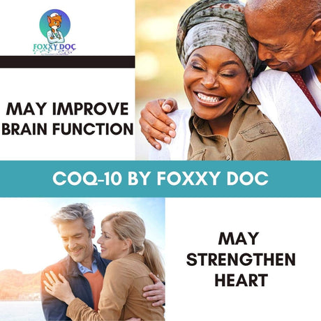 CoQ10 Suplemento Foxxy Doc 400mg 200 cápsulas