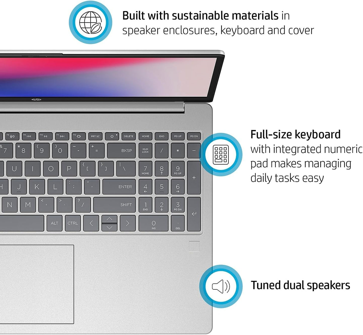 Laptop HP 15.6 FHD, Intel i5, 8GB RAM, 256GB SSD, Win 11