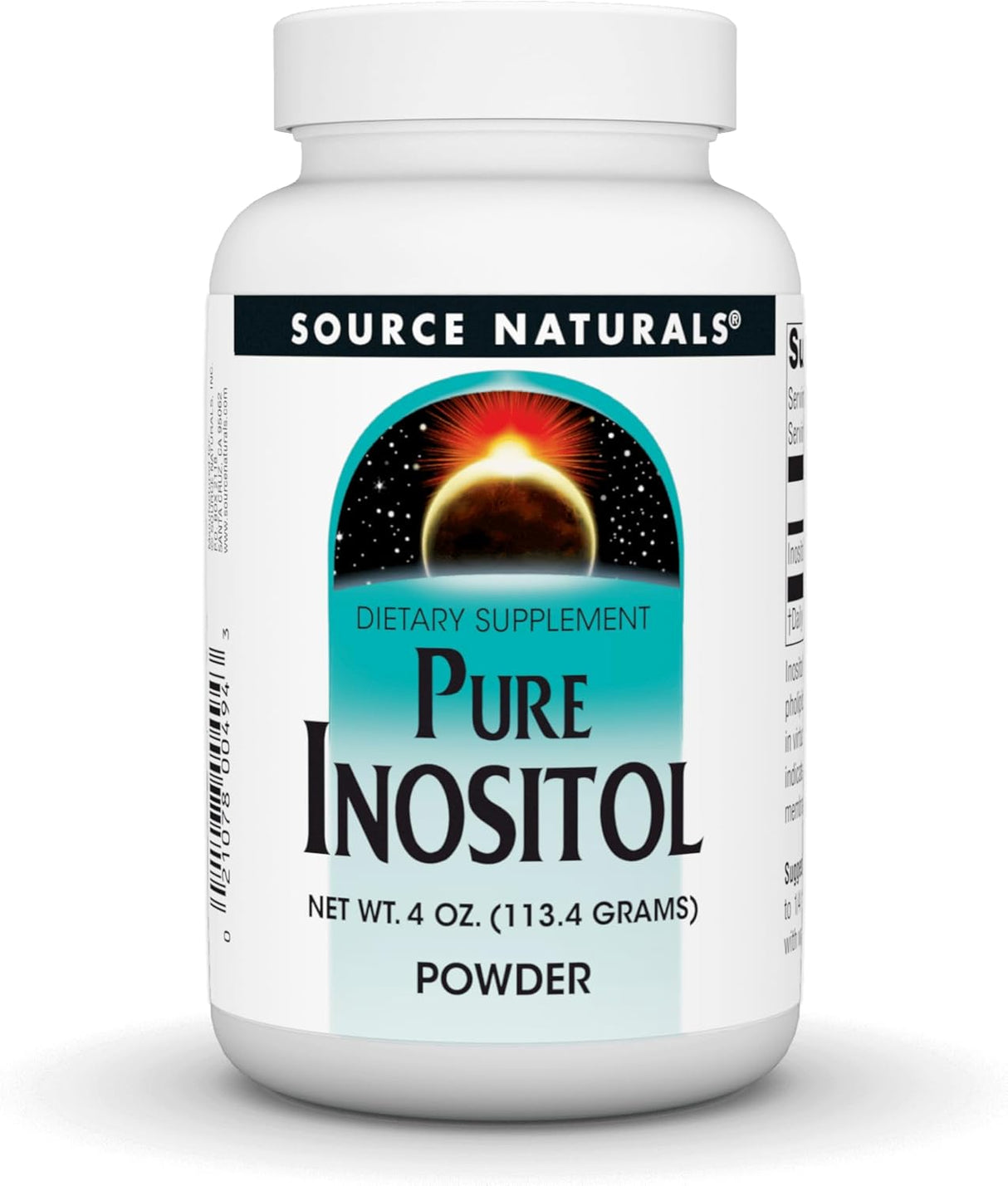 Inositol Puro de Source Naturals, suplemento en polvo 4 oz