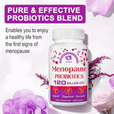Suplemento de Menopausia, 120 Mil Millones CFU, Probióticos Naturales, 60 Cápsulas