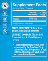 Inositol 650MG The Vitamin Shoppe, Apoya Hígado y Células (100 Cápsulas)