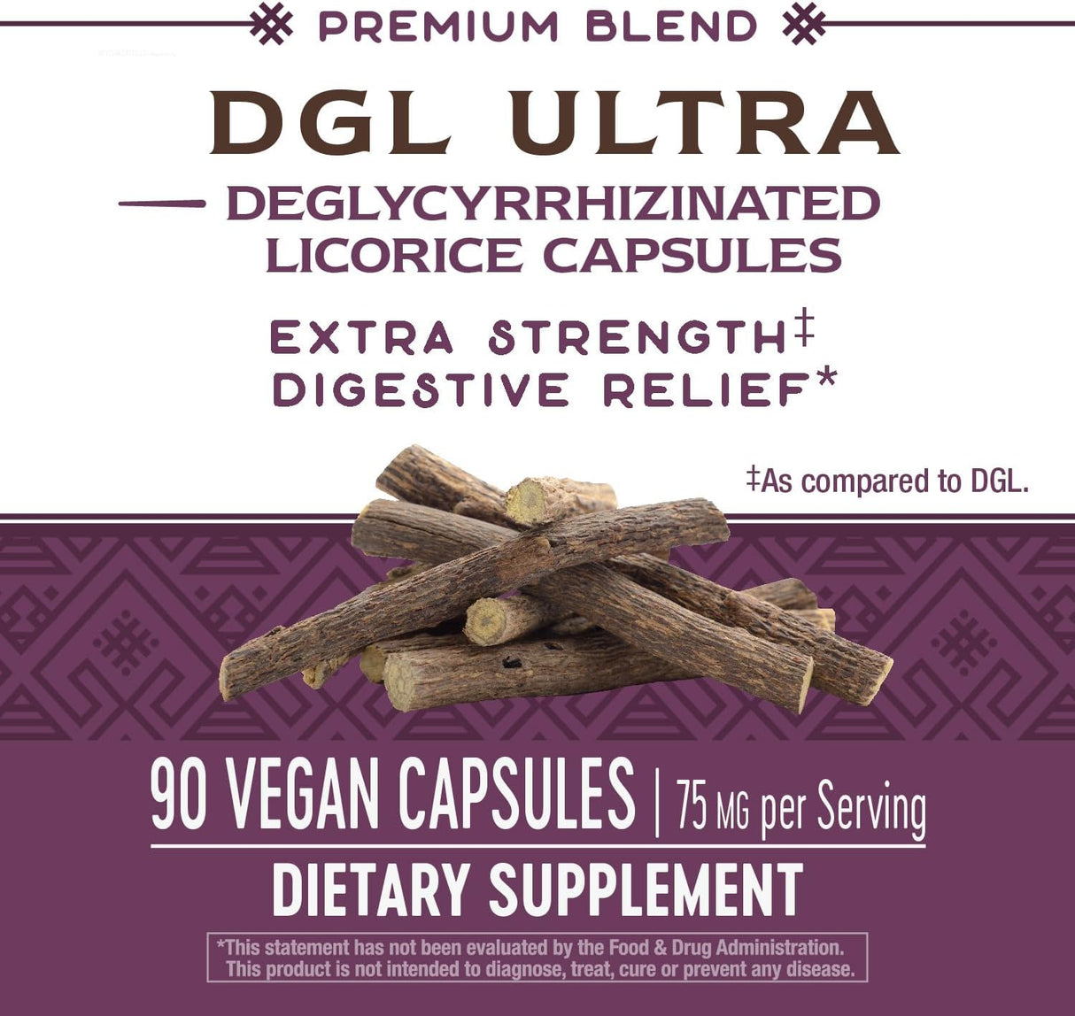 DGL Ultra Extracto de Regaliz - Nature's Way - 90 Cápsulas Veganas