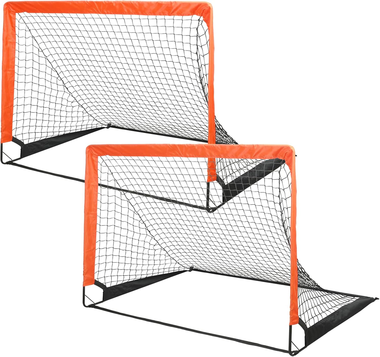 Simple Deluxe Portería de fútbol portátil plegable