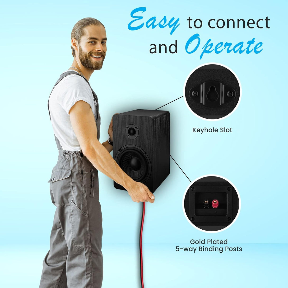 Altavoces de madera PYLE-HOME PSMSP5