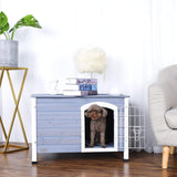 Casa de madera para perros con piso elevado Petsfit