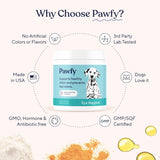 Pawfy Eye Support Dulces para Ojos, Previene Mancha, Luthein