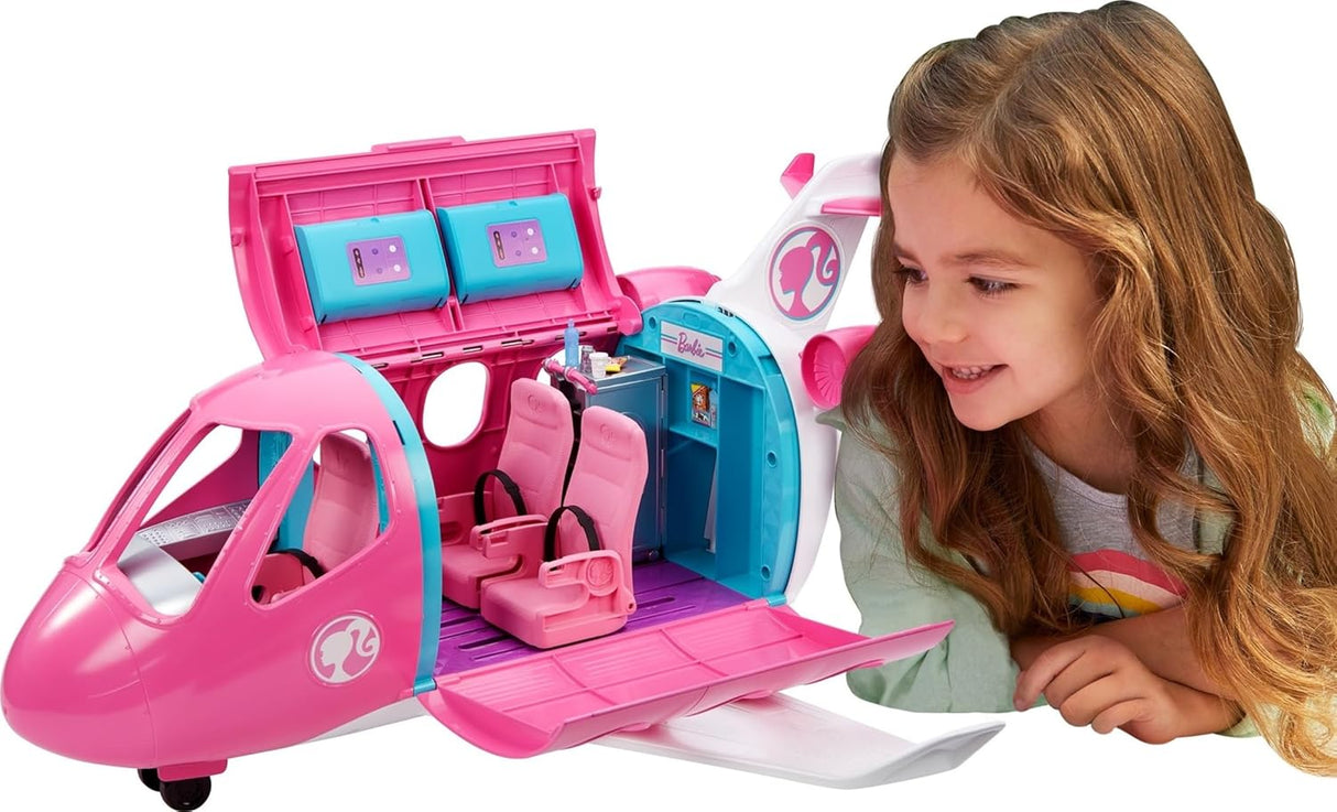 Barbie Dreamplane Set de Avión con 15+ Accesorios y Perro