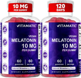 Paquete de 2 gomitas de dormir Vitamatic de 10 mg