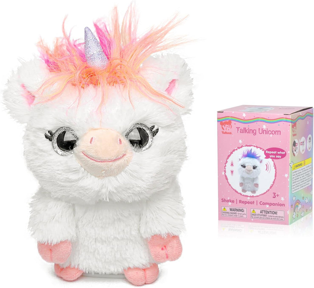 YH YUHUNG Unicorn de Peluche que Repite lo que Dices