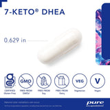 Suplemento 7-Keto DHEA 25 mg de Pure Encapsulations, 120 caps.