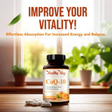 CoQ10 Saludable 400mg 200 Cápsulas Non-GMO Healthy Way