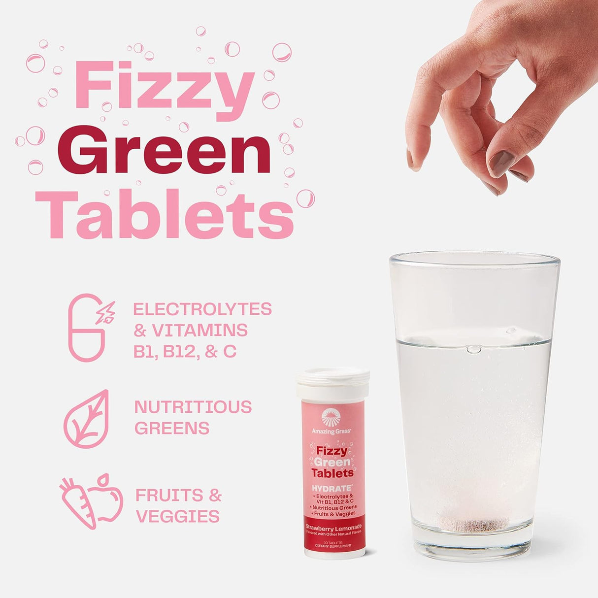 Suplemento Amazing Grass  Tabletas efervescentes