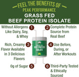 Proteína de Carne de Res 100% Sin Lactosa, Sabor Vainilla