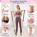 Kit de Bar Pilates con Bandas de Resistencia - Multifuncional